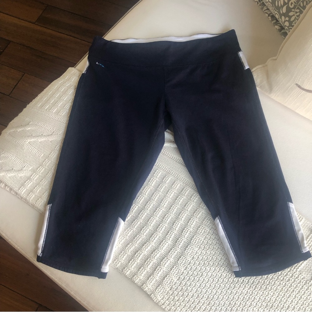 Lauren by Ralph Lauren Navy Sports Pants